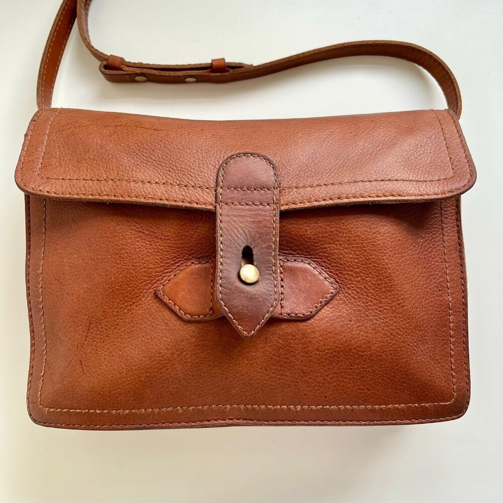 Vintage Madewell "The Sketchbook" Rich Brown Leather Bag - Picture 2 of 13